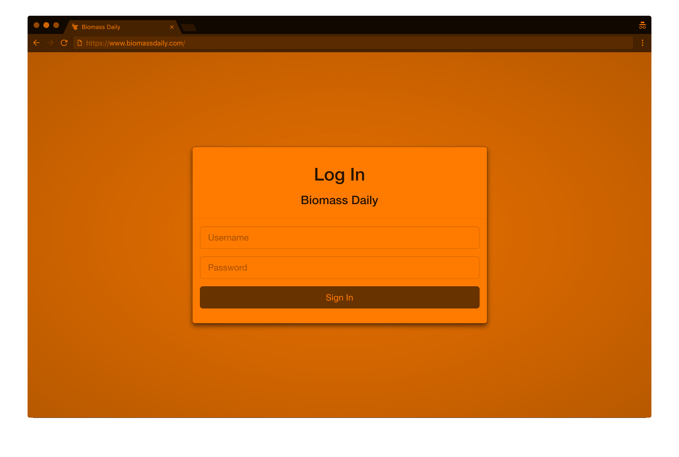 Biomass Daily Login